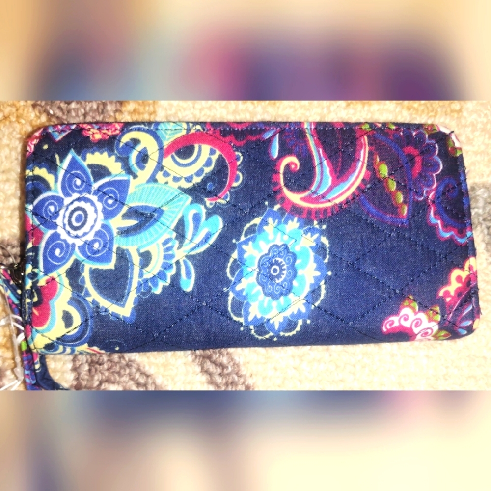 New Quilted Blue wallet